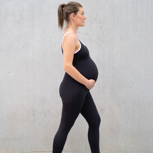 Pregnancy Recovery Emama Full Length Leggings Pockets- Twilight, emamaco