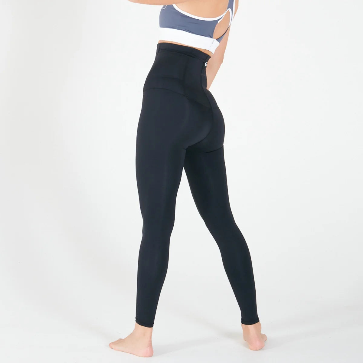 High-waisted black 7/8 Body Shapewear Leggings from Emamaco activewear collection