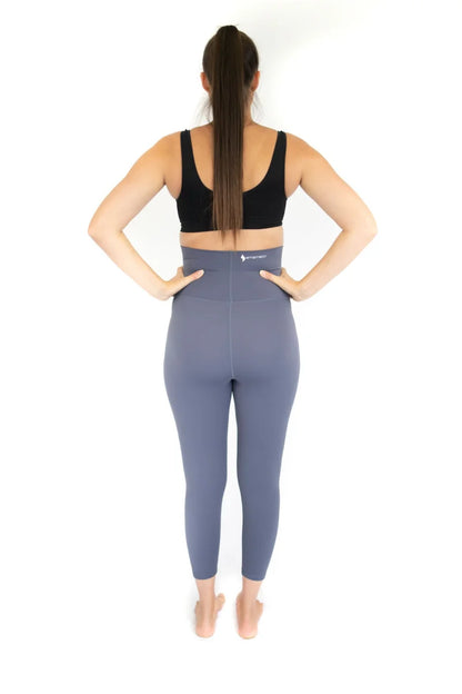 Woman in workout attire showcasing Emamaco Maternity Leggings from the back