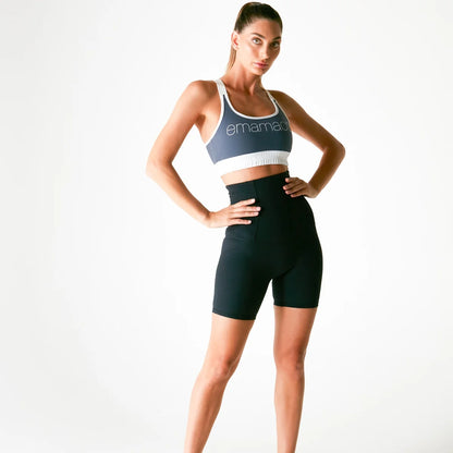 Woman in activewear, showcasing Introducing Emamaco Shapewear Body Shapewear Shorts