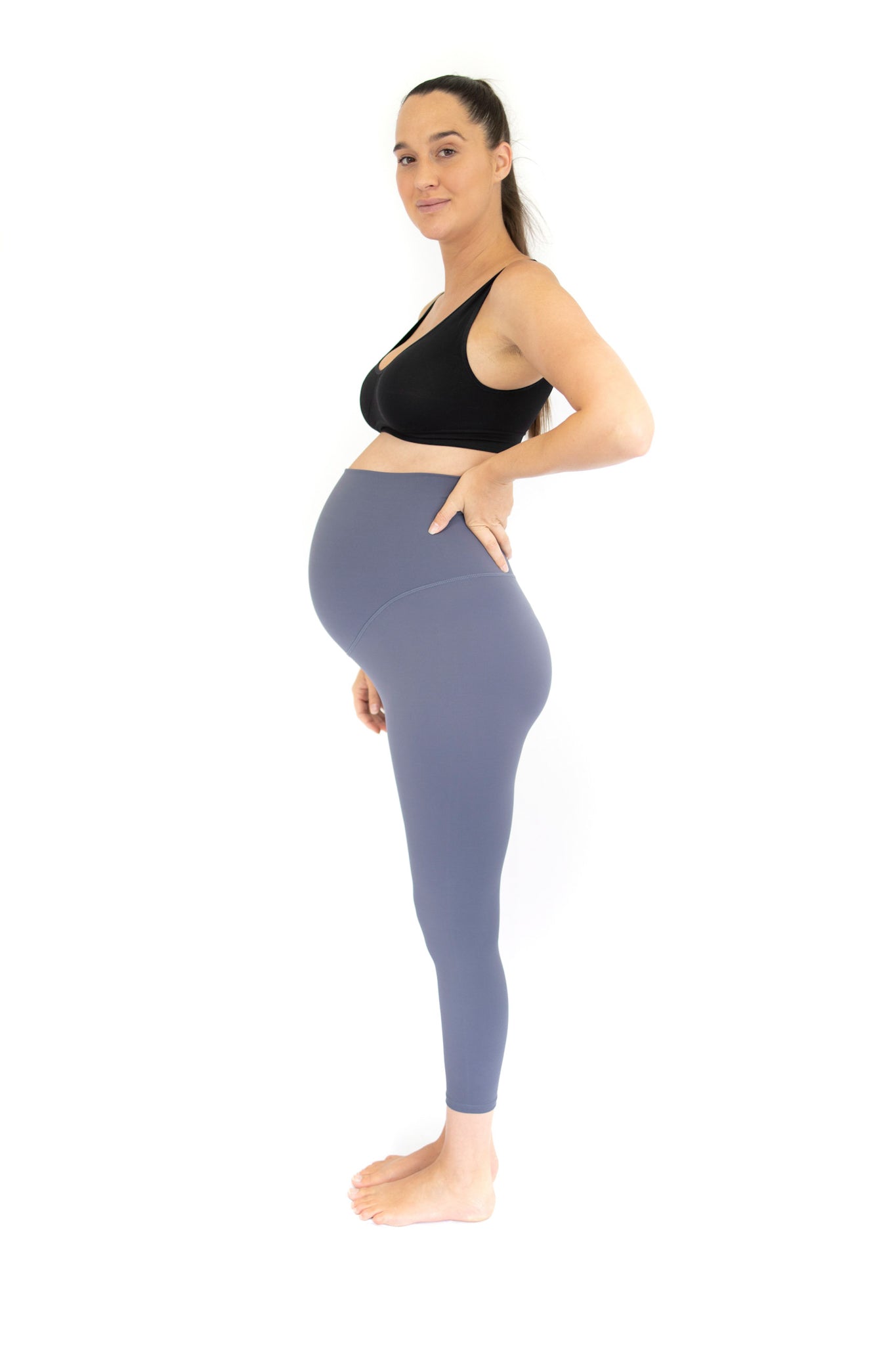 Emamaco: Pregnancy Recovery Leggings Release in Twilight Blue